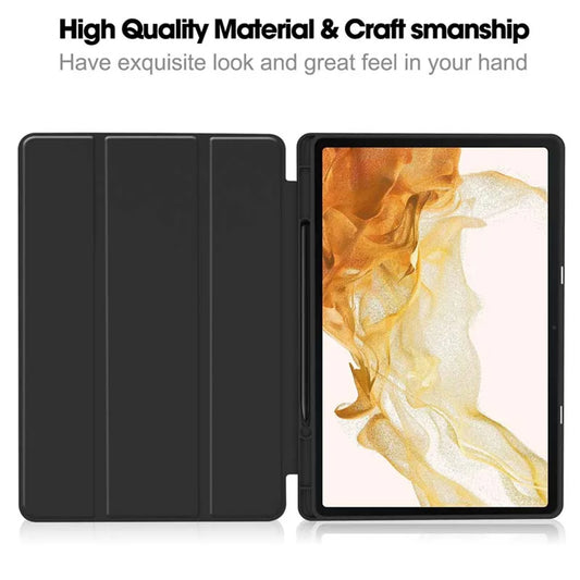 Ovitek za Samsung Galaxy Tab S8+ / Tab S7+, Techsuit, Flex Trifold, Črn