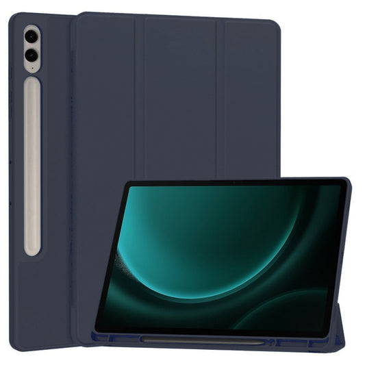 Ovitek za Samsung Galaxy Tab S9 FE+, Techsuit, Flex Trifold, temno moder
