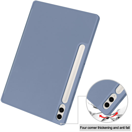 Ovitek za Samsung Galaxy Tab S9 FE+, Techsuit, Flex Trifold, temno moder