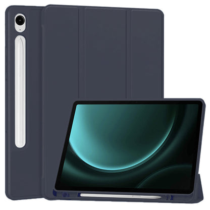 Ovitek za Samsung Galaxy Tab S9 FE / Tab S9 / Tab S10 FE, Techsuit, Flex Trifold, mornarsko modra