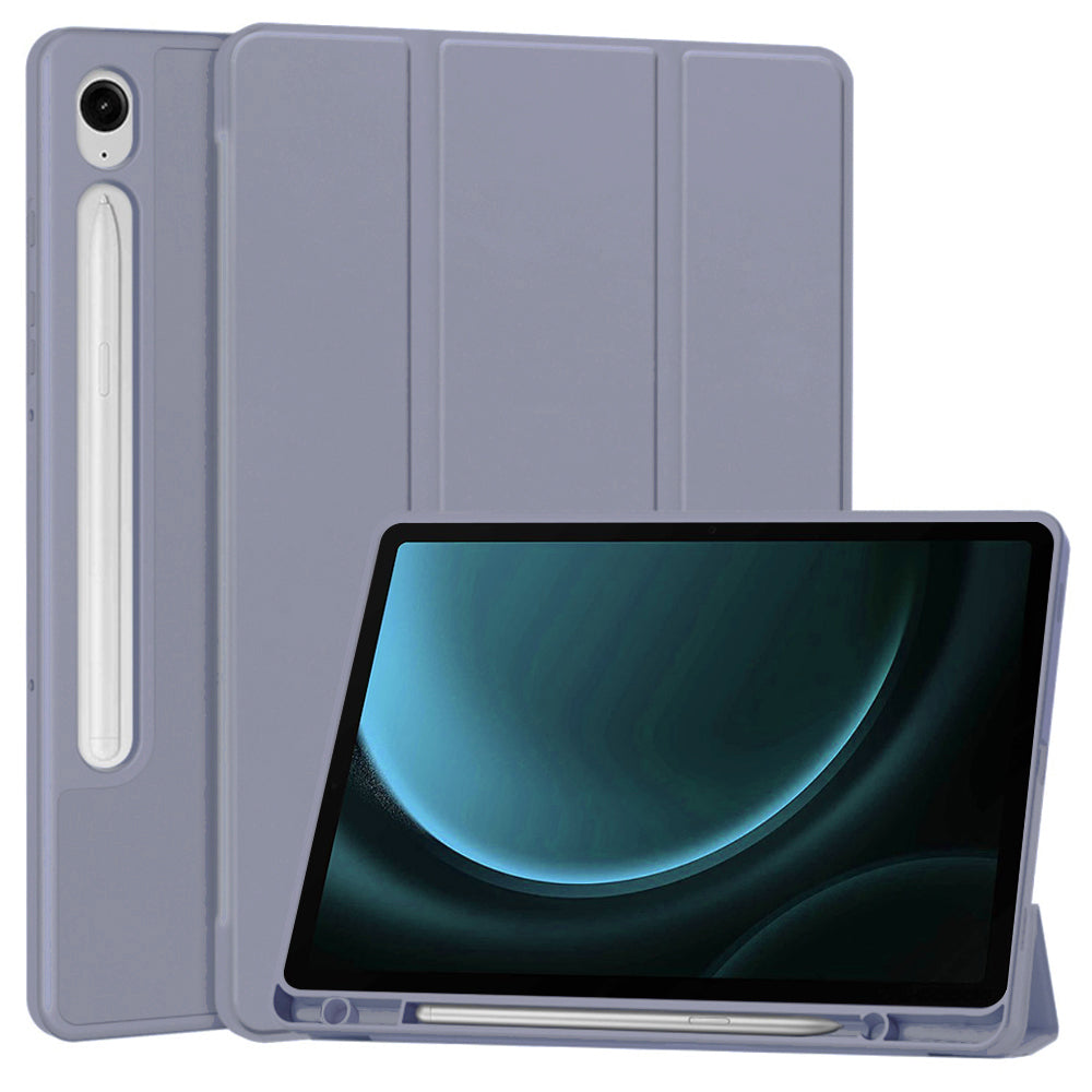 Ovitek za Samsung Galaxy Tab S9 FE / Tab S9 / Tab S10 FE, Techsuit, Flex Trifold, Vijoličen