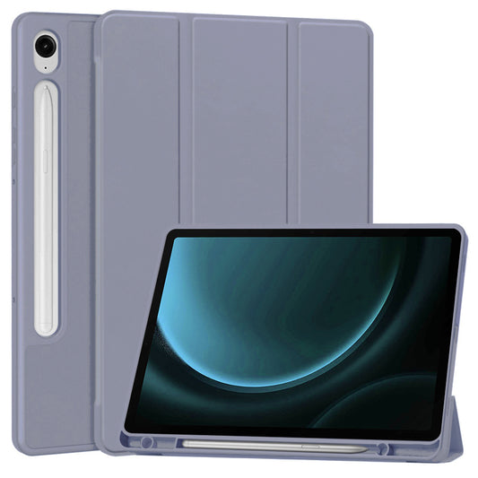 Ovitek za Samsung Galaxy Tab S9 FE / Tab S9 / Tab S10 FE, Techsuit, Flex Trifold, Vijoličen