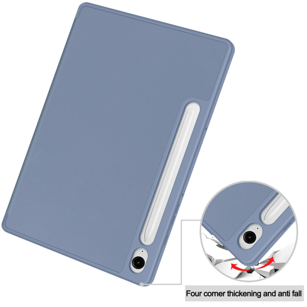 Ovitek za Samsung Galaxy Tab S9 FE / Tab S9 / Tab S10 FE, Techsuit, Flex Trifold, Vijoličen