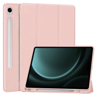 Ovitek za Samsung Galaxy Tab S9 FE / Tab S9 / Tab S10 FE, Techsuit, Flex Trifold, roza