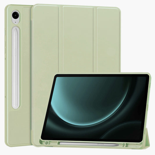 Ovitek za Samsung Galaxy Tab S9 FE / Tab S9 / Tab S10 FE, Techsuit, Flex Trifold, Matcha zelena