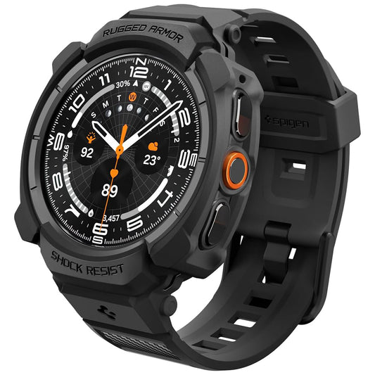 Ovitek Spigen Rugged Armor Pro za Samsung Galaxy Watch Ultra2, mat črn ACS11612