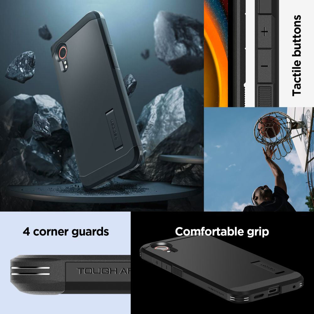 Case for Samsung Galaxy Xcover7 G556, Spigen, Tough Armor, Black ACS07505