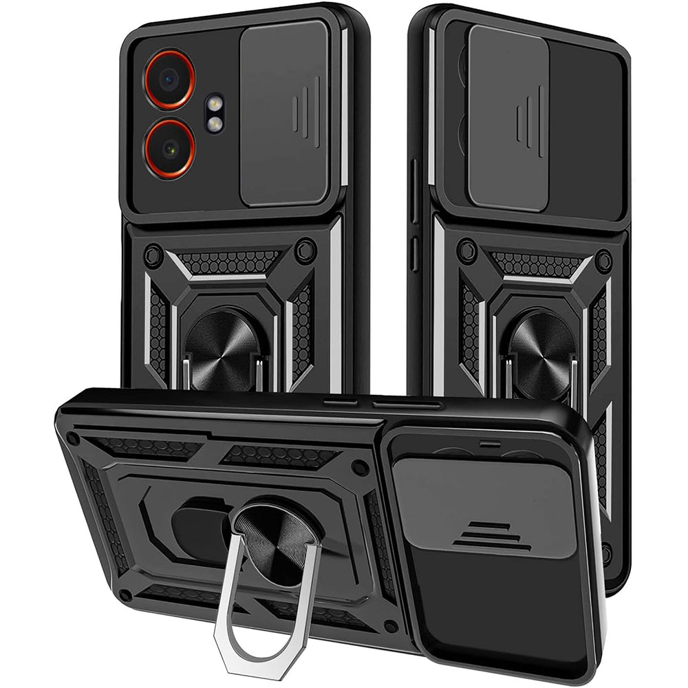 Ovitek za Samsung Galaxy XCover7 Pro, Techsuit, CamShield, Črn