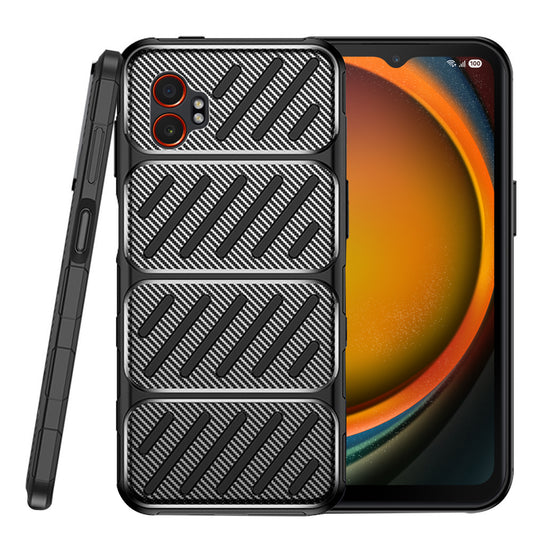Ovitek za Samsung Galaxy XCover7 Pro, Techsuit, CarbonFiber, Črn