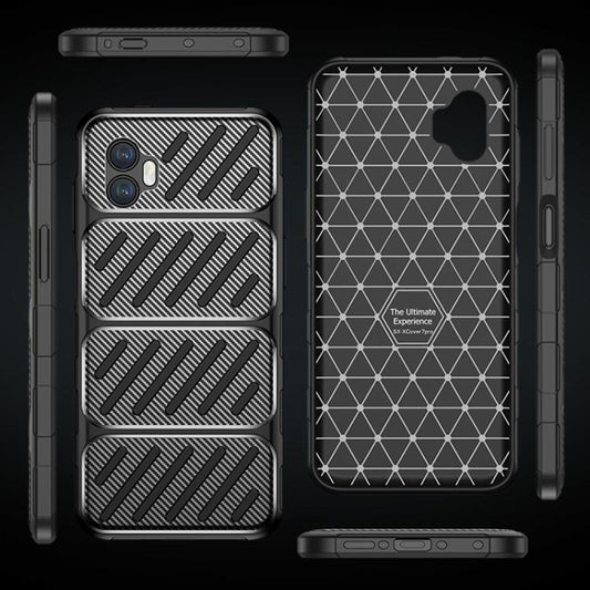 Ovitek za Samsung Galaxy XCover7 Pro, Techsuit, CarbonFiber, Črn