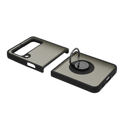Case for Samsung Galaxy Z Flip3 5G F711, Techsuit, Glinth, Black