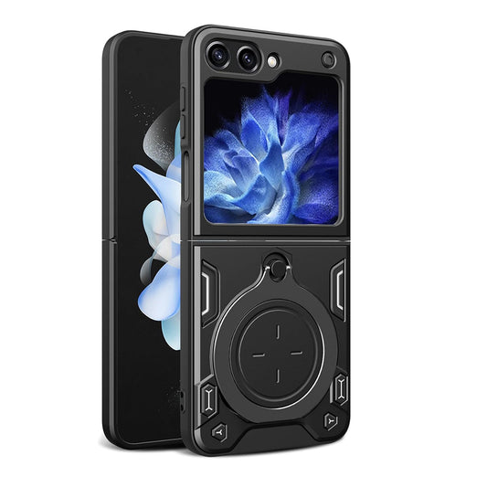 Ovitek za Samsung Galaxy Z Flip5 F731, Techsuit, CamGuard Pro, Črn