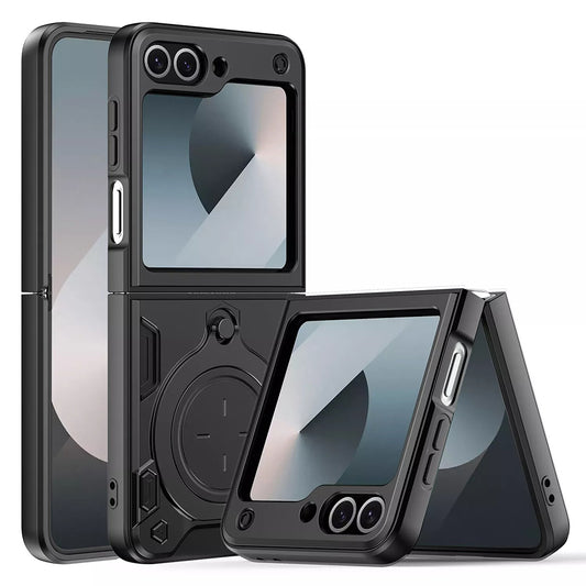 Ovitek za Samsung Galaxy Z Flip7 FE F761 / Z Flip6 F741, Techsuit, CamGuard Pro, Črn