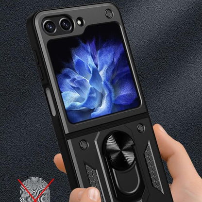 Ovitek za Samsung Galaxy Z Flip7 FE F761 / Z Flip6 F741, Techsuit, CamShield, Črn