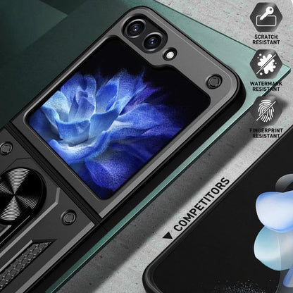Ovitek za Samsung Galaxy Z Flip7 FE F761 / Z Flip6 F741, Techsuit, CamShield, Črn