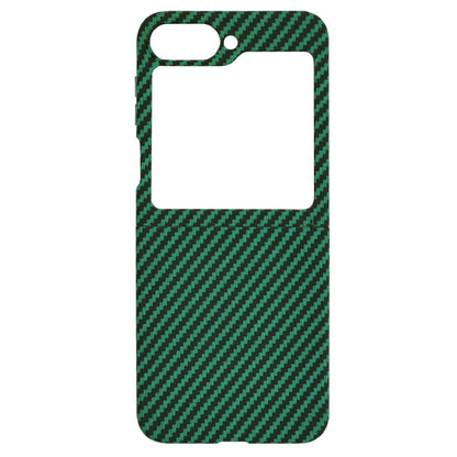 Ovitek za Samsung Galaxy Z Flip7 FE F761 / Z Flip6 F741, Techsuit, Carbonite FiberShell, Zelen