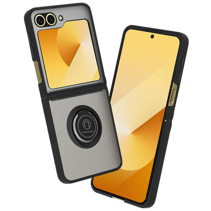 Ovitek za Samsung Galaxy Z Flip7 FE F761 / Z Flip6 F741, Techsuit, Glinth, Črn
