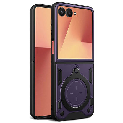 Ovitek za Samsung Galaxy Z Flip7 F766, Techsuit, CamGuard Pro, Vijoličen