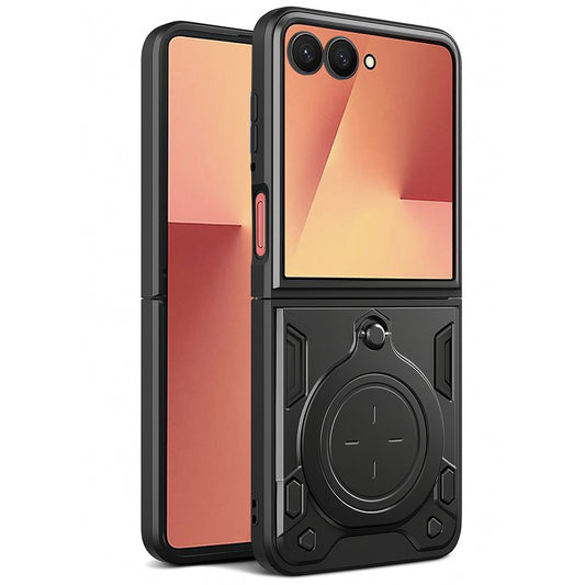 Ovitek za Samsung Galaxy Z Flip7 F766, Techsuit, CamGuard Pro, Črn