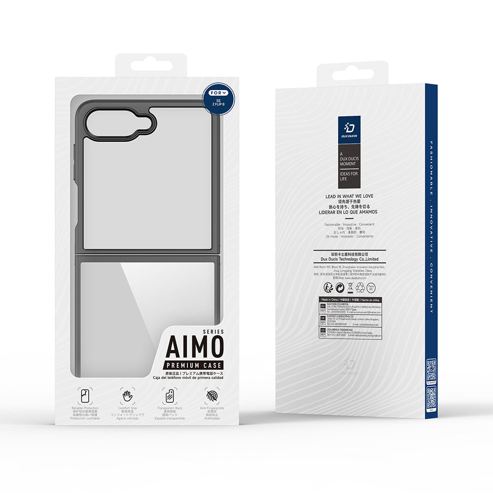 Ovitek za Samsung Galaxy Z Flip8 F776, DUX DUCIS, Aimo, Črn