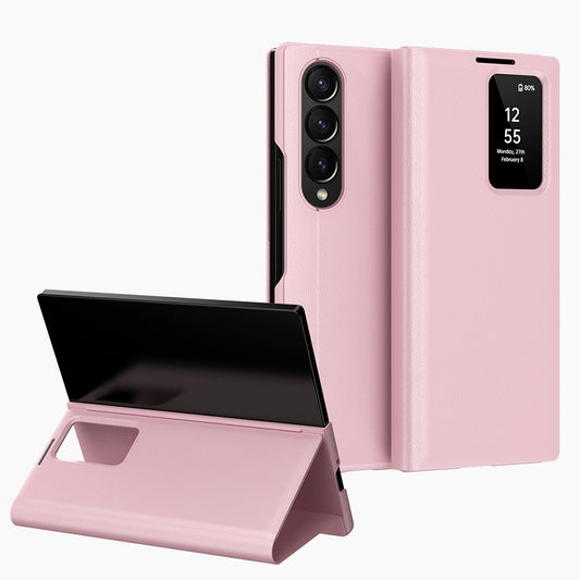 Ovitek za Samsung Galaxy Z Fold3 5G F926, Techsuit, SmartView, roza