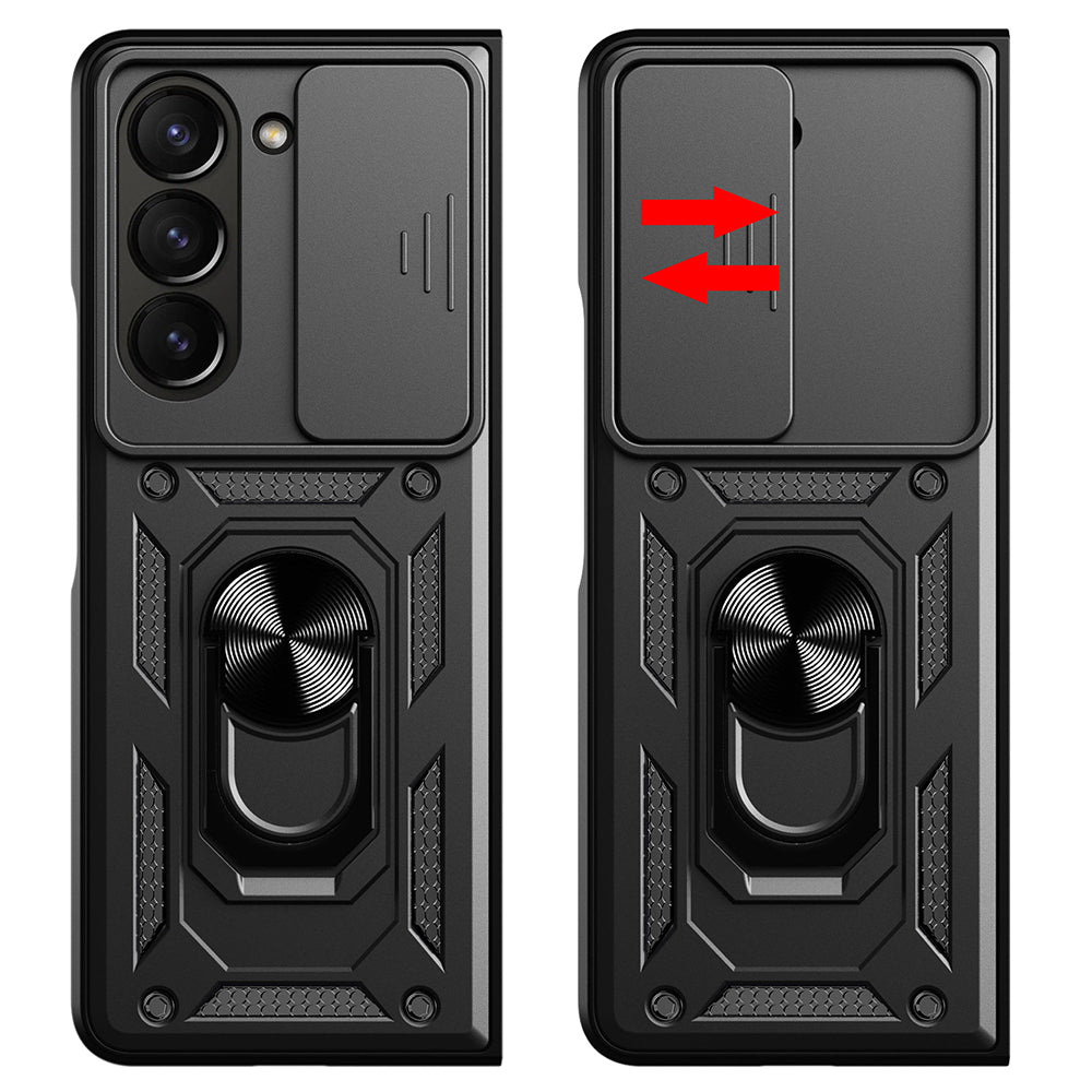 Ovitek za Samsung Galaxy Z Fold5 F946, Techsuit, CamShield, Črn