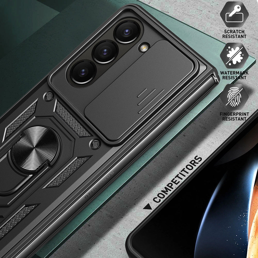 Ovitek za Samsung Galaxy Z Fold5 F946, Techsuit, CamShield, Črn
