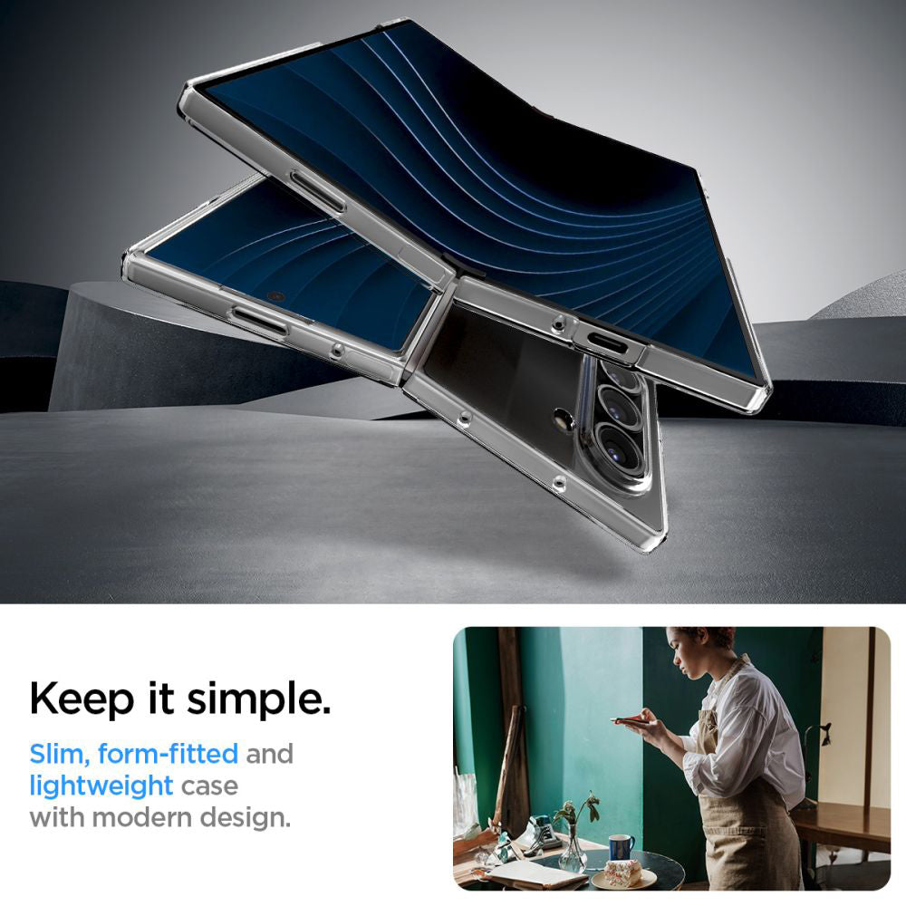 Ovitek za Samsung Galaxy Z Fold6 F956, Spigen, Air Skin, Prozoren