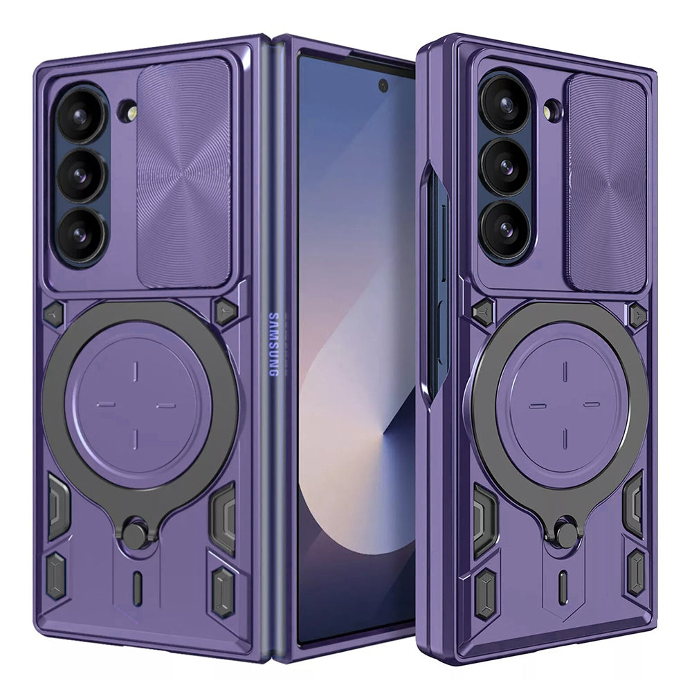 Ovitek za Samsung Galaxy Z Fold6 F956, Techsuit, CamGuard Pro, Vijoličen