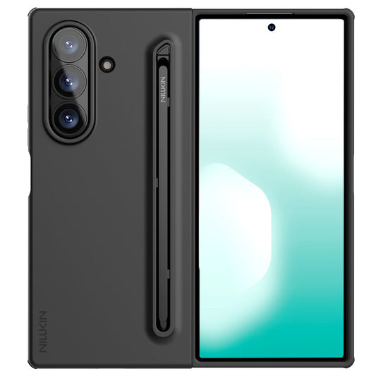 Ovitek za Samsung Galaxy Z Fold7 F966, Nillkin, Flex Pure s držalom za S-Pen, črn