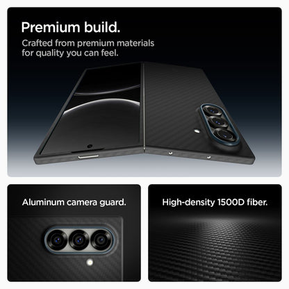Ovitek za Samsung Galaxy Z Fold7 F966, Spigen, Air Skin, črn ACS09555