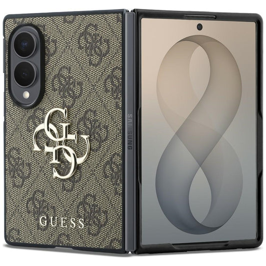 Ovitek za Samsung Galaxy Z Fold8 F971, Guess, 4G Velik logotip, rjav