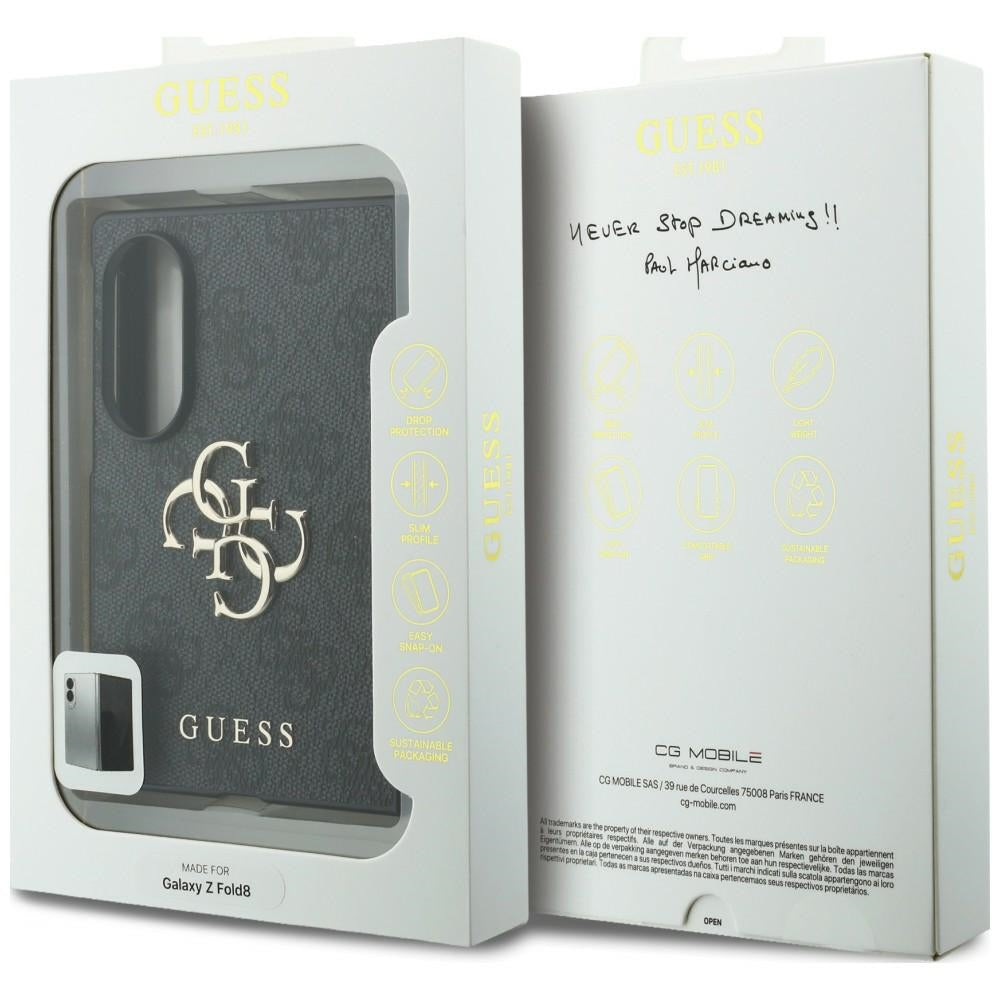 Ovitek za Samsung Galaxy Z Fold8 F971, Guess, 4G Big Logo, Črn