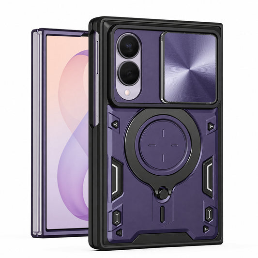 Ovitek za Samsung Galaxy Z Fold8 F971, Techsuit, CamGuard Pro, Vijoličen