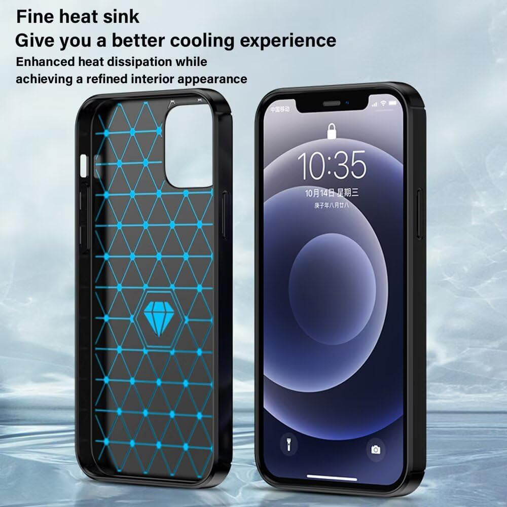 Ovitek za Sony Xperia 1 VIII, Techsuit, Karbon, Črn