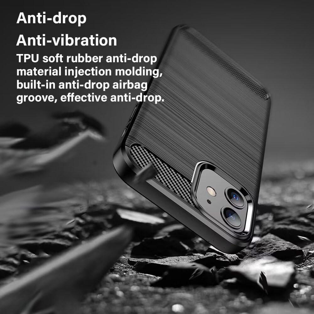Ovitek za Sony Xperia 1 VIII, Techsuit, Karbon, Črn