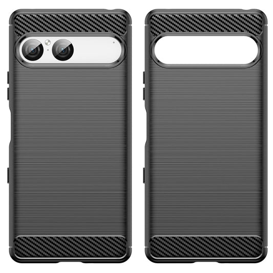 Ovitek za Sony Xperia 10 VIII, Techsuit, Karbon, Črn