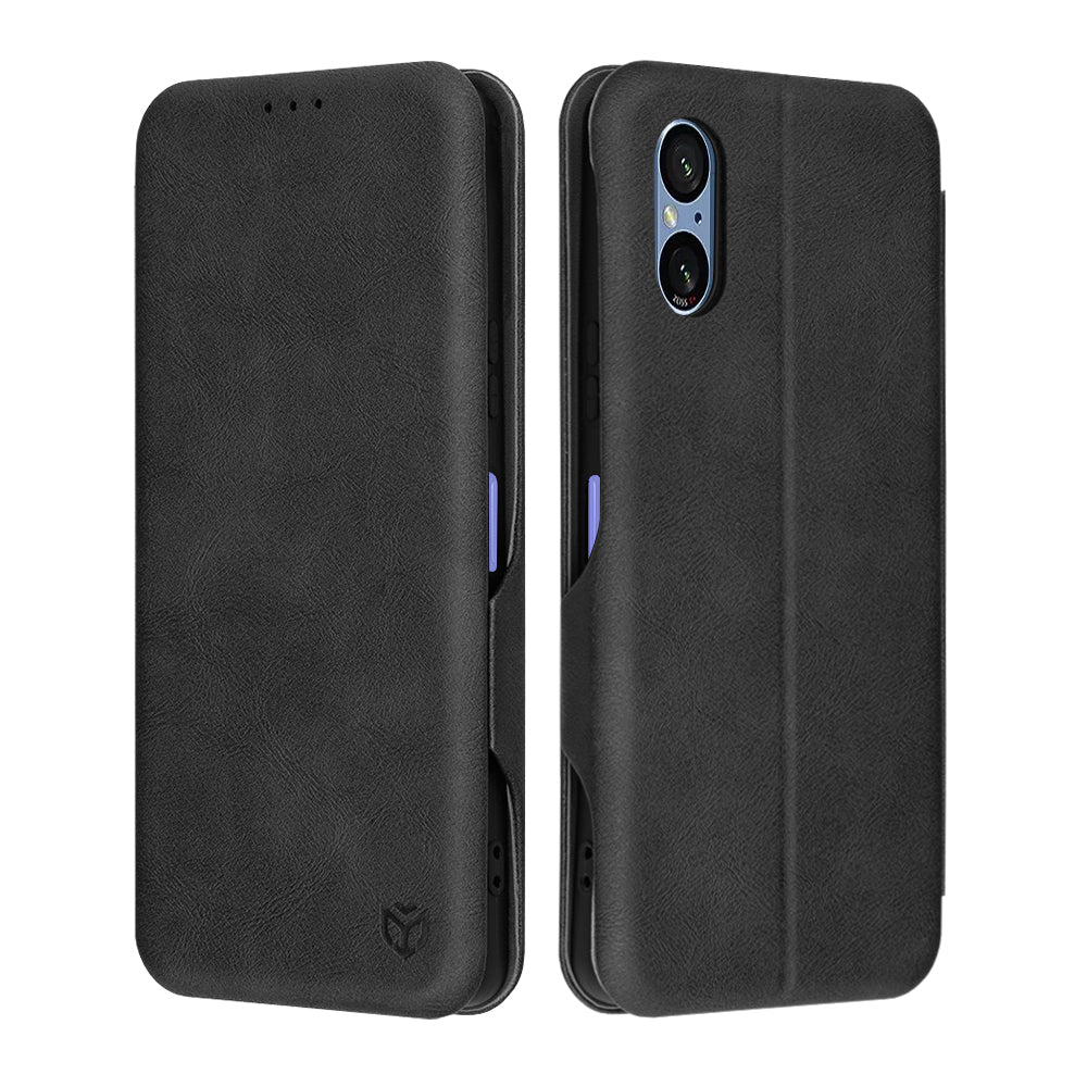 Ovitek za Sony Xperia 5 VI, Techsuit, Safe Wallet Plus, Črn