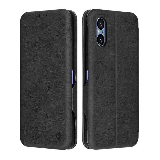 Ovitek za Sony Xperia 5 VI, Techsuit, Safe Wallet Plus, Črn