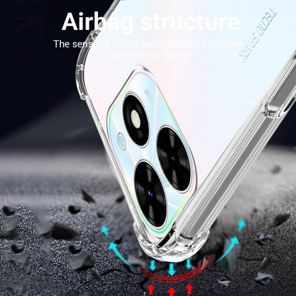 Ovitek za Tecno Spark 20, Techsuit, odporen na udarce, prozoren