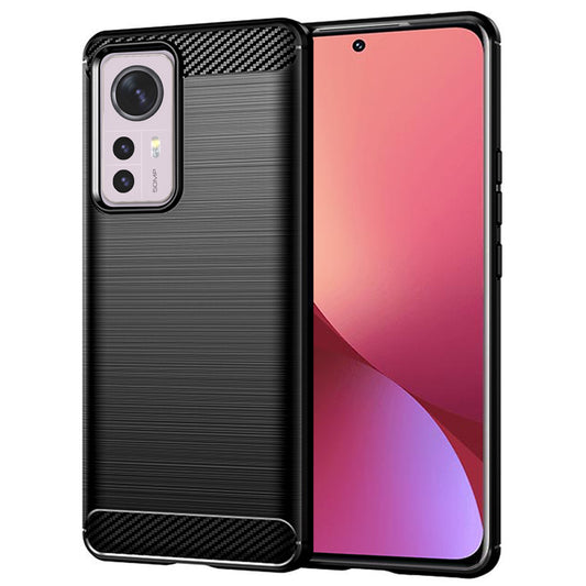 Ovitek za Xiaomi 12X / 12, Techsuit, Karbon, Črn