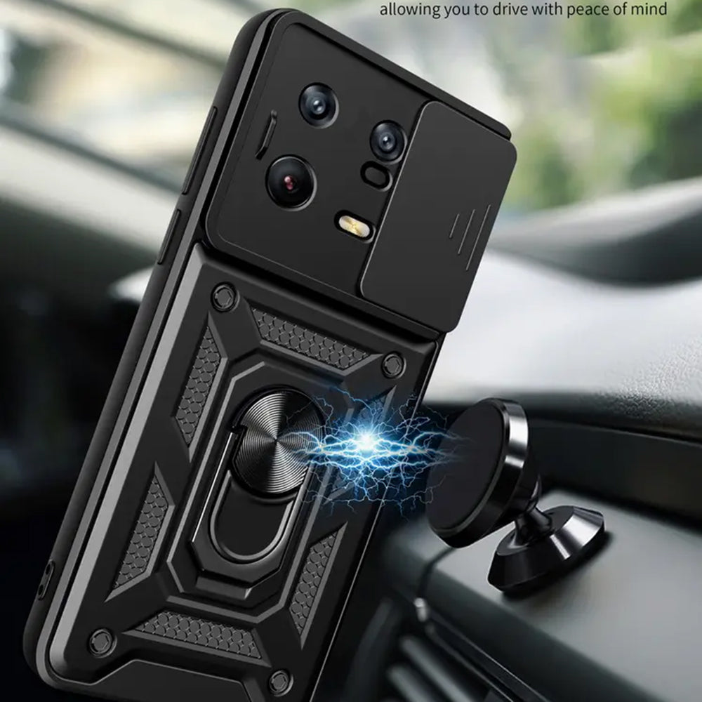 Ovitek za Xiaomi 13 Pro, Techsuit, CamShield, Črn