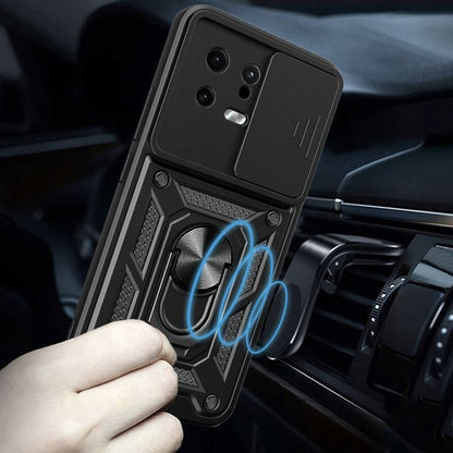 Ovitek za Xiaomi 13, Techsuit, CamShield, Črn