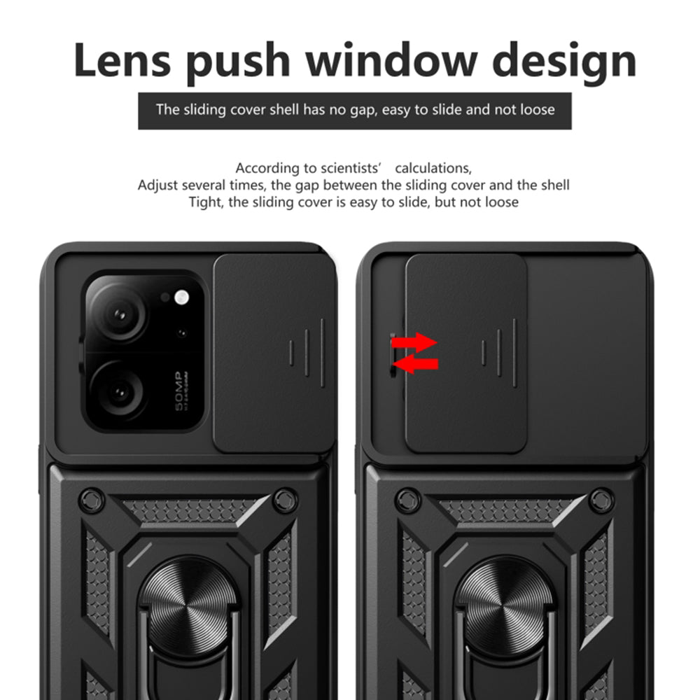 Ovitek za Xiaomi 13T Pro / 13T, Techsuit, CamShield, Črn