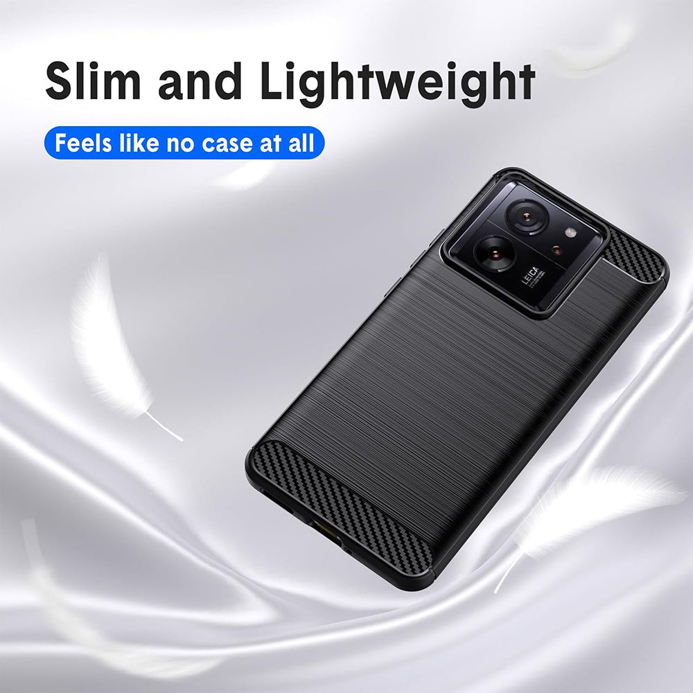 Ovitek za Xiaomi 13T Pro / 13T, Techsuit, Karbon, Črn