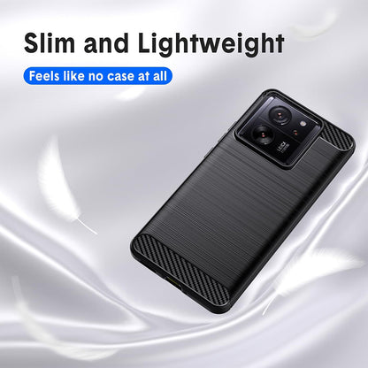 Ovitek za Xiaomi 13T Pro / 13T, Techsuit, Karbon, Črn