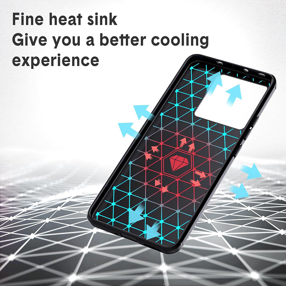 Ovitek za Xiaomi 13T Pro / 13T, Techsuit, Karbon, Črn