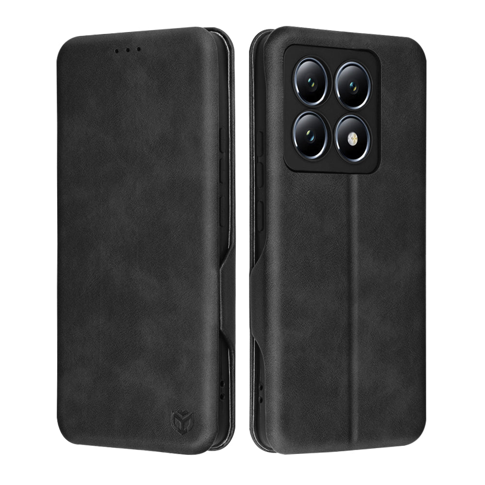 Ovitek za Xiaomi 14 Pro, Techsuit, Safe Wallet Plus, Črn