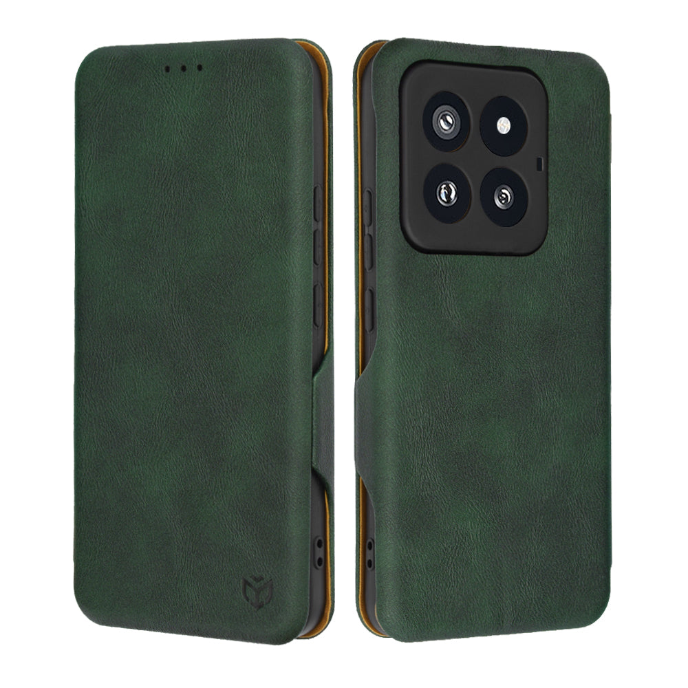 Ovitek za Xiaomi 14 Pro, Techsuit, Safe Wallet Plus, Zeleno