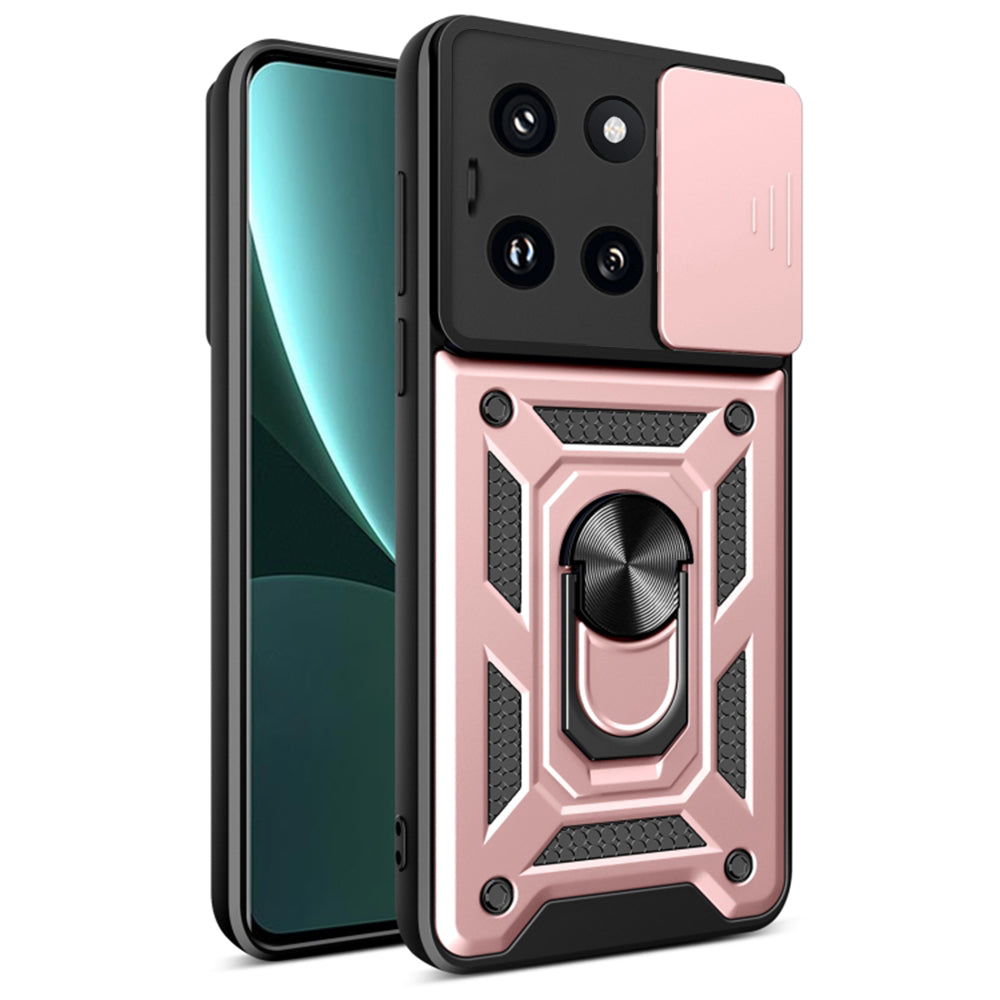 Ovitek za Xiaomi 14, Techsuit, CamShield, roza
